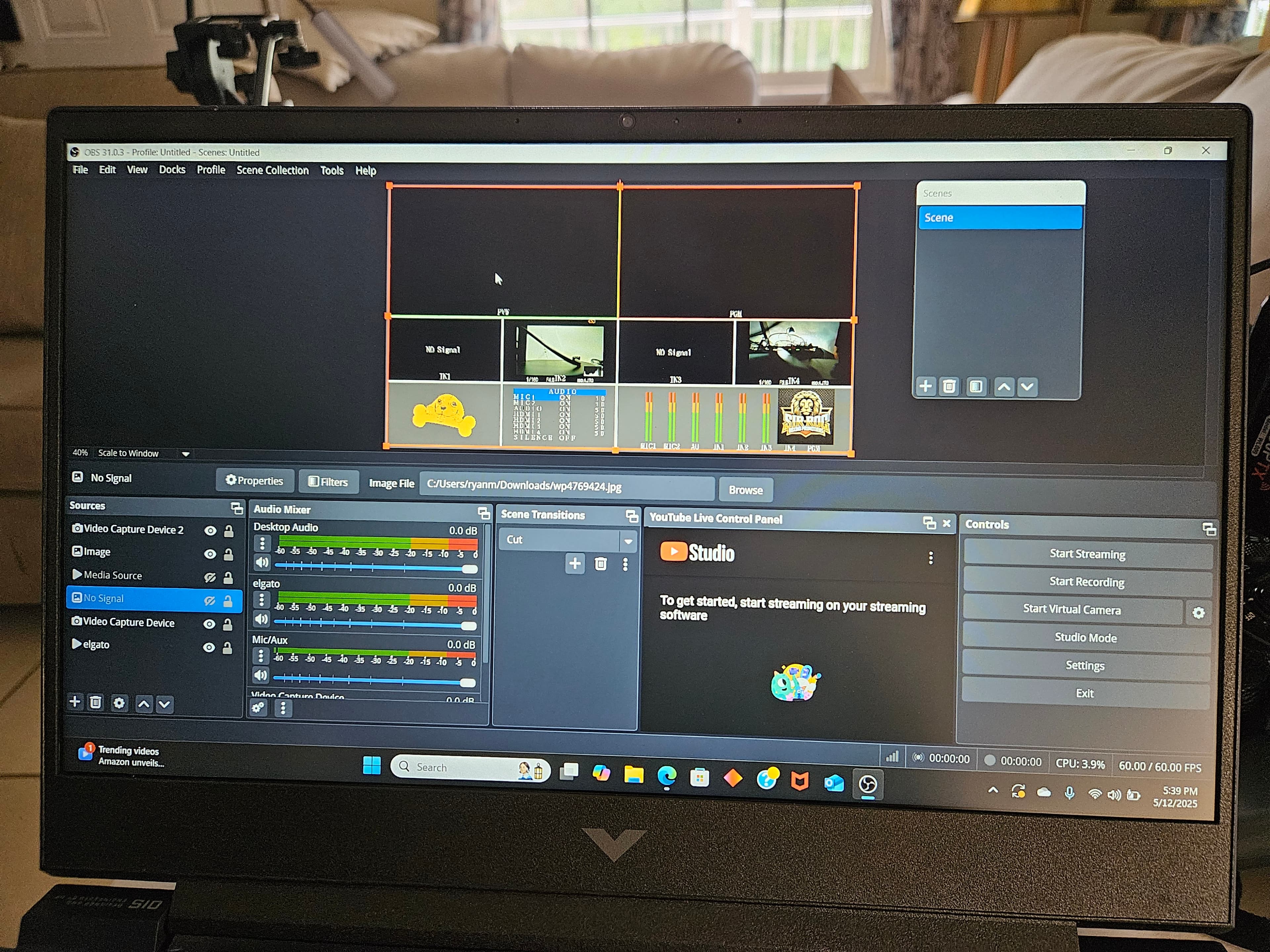OBS Streaming Setup