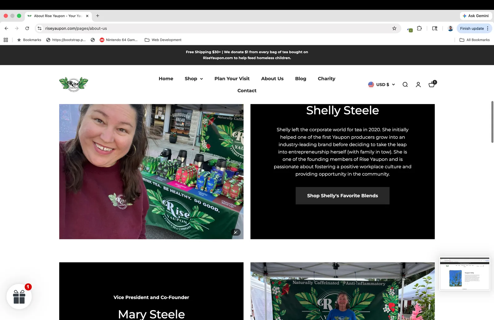 About — old Shopify theme